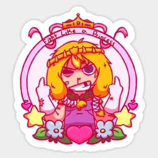 Fight Like A Princess Sticker